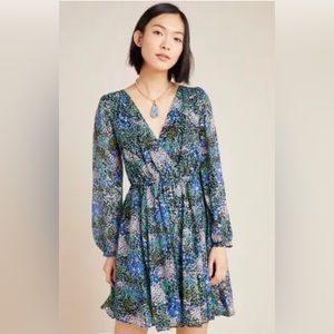 Anthropologie | Maeve Floral Mini Dress | Size XL